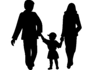 Sticker Custom Preview Image #102435 People Silhouettes Family4