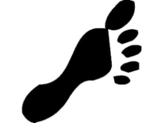 Sticker Custom Preview Image #102443 People Silhouettes Footprint1