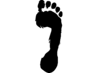 Sticker Custom Preview Image #102452 People Silhouettes Footprint Right1