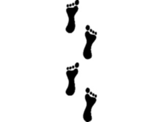 Sticker Custom Preview Image #102456 People Silhouettes Footprints03