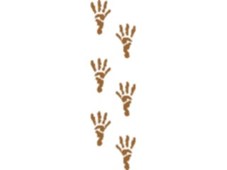 Sticker Custom Preview Image #102460 People Silhouettes Footprints07