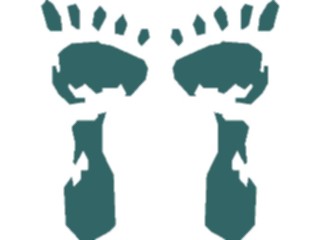 Sticker Custom Preview Image #102462 People Silhouettes Footprints09