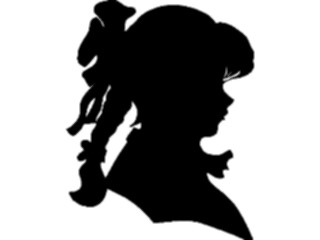 Sticker Custom Preview Image #102473 People Silhouettes Girl Profile1