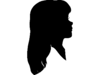 Sticker Custom Preview Image #102474 People Silhouettes Girl Profile2