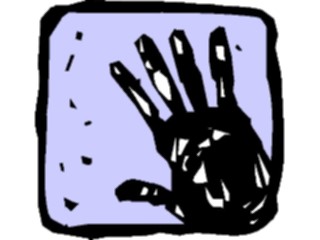 Sticker Custom Preview Image #102490 People Silhouettes Handprint1