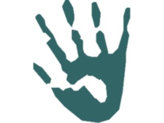 Sticker Custom Preview Image #102495 People Silhouettes Handprint6