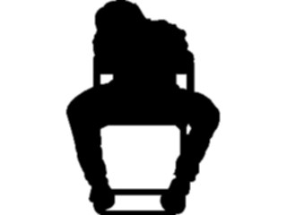 Sticker Custom Preview Image #102515 People Silhouettes Leaningon Chair1