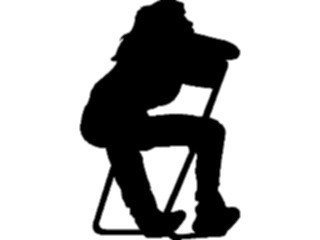 Sticker Custom Preview Image #102516 People Silhouettes Leaningon Chair2