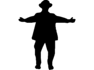 Sticker Custom Preview Image #102531 People Silhouettes Man07