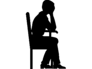 Sticker Custom Preview Image #102549 People Silhouettes Man Distraught