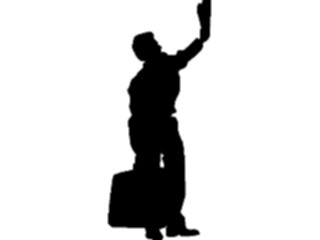 Sticker Custom Preview Image #102551 People Silhouettes Man Hanging On1