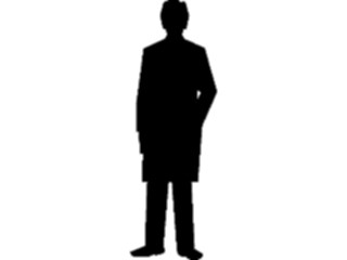 Sticker Custom Preview Image #102555 People Silhouettes Manin Coat1