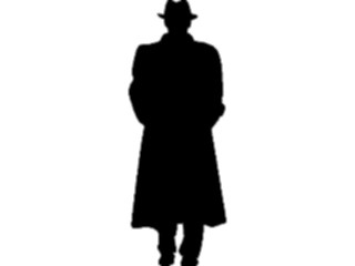 Sticker Custom Preview Image #102556 People Silhouettes Manin Coat2