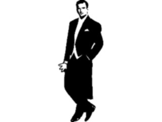 Sticker Custom Preview Image #102558 People Silhouettes Manin Tuxedo