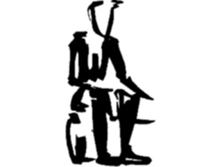 Sticker Custom Preview Image #102560 People Silhouettes Manin Wheelchair2