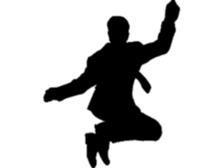 Sticker Custom Preview Image #102561 People Silhouettes Man Jumping1