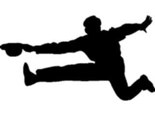 Sticker Custom Preview Image #102565 People Silhouettes Man Leaping