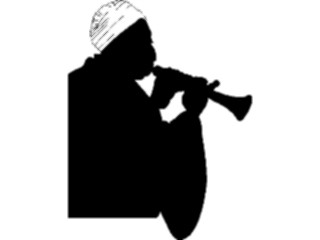 Sticker Custom Preview Image #102568 People Silhouettes Man Playing Instrument