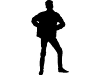 Sticker Custom Preview Image #102578 People Silhouettes Man Standing2