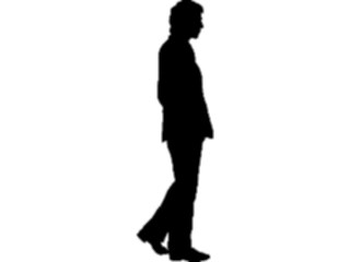 Sticker Custom Preview Image #102583 People Silhouettes Man Walking1