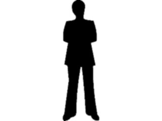 Sticker Custom Preview Image #102589 People Silhouettes Manwith Arms Crossed