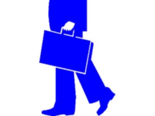 Sticker Custom Preview Image #102590 People Silhouettes Manwith Briefcase