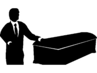 Sticker Custom Preview Image #102591 People Silhouettes Manwith Casket