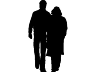 Sticker Custom Preview Image #102607 People Silhouettes Man Woman2