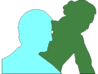 Sticker Custom Preview Image #102608 People Silhouettes Man Woman3