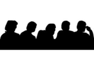 Sticker Custom Preview Image #102610 People Silhouettes Meeting1