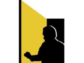 Sticker Custom Preview Image #102621 People Silhouettes Opening Door