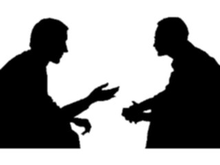 Sticker Custom Preview Image #102633 People Silhouettes People Talking2