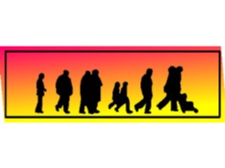 Sticker Custom Preview Image #102636 People Silhouettes People Walking3