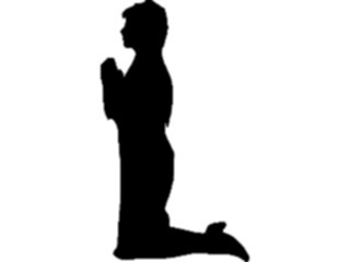 Sticker Custom Preview Image #102639 People Silhouettes Person Praying