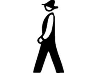 Sticker Custom Preview Image #102642 People Silhouettes Pilgrim Man