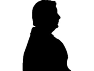 Sticker Custom Preview Image #102656 People Silhouettes Profile Man01