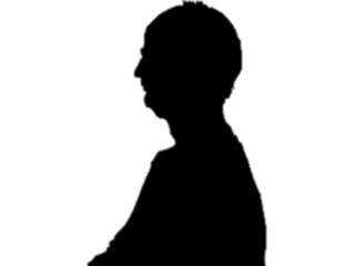 Sticker Custom Preview Image #102658 People Silhouettes Profile Man03