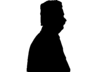 Sticker Custom Preview Image #102659 People Silhouettes Profile Man04