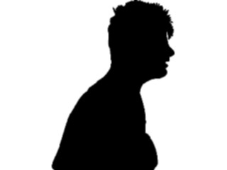 Sticker Custom Preview Image #102660 People Silhouettes Profile Man05