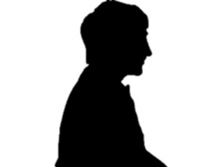 Sticker Custom Preview Image #102661 People Silhouettes Profile Man06