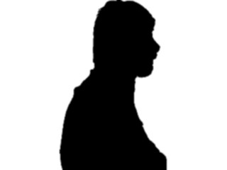 Sticker Custom Preview Image #102665 People Silhouettes Profile Man10