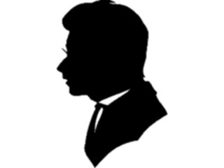 Sticker Custom Preview Image #102666 People Silhouettes Profile Man11