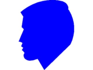 Sticker Custom Preview Image #102668 People Silhouettes Profile Man13