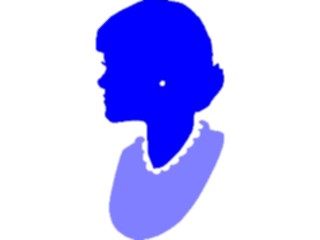 Sticker Custom Preview Image #102675 People Silhouettes Profile Woman5