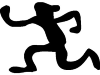 Sticker Custom Preview Image #102688 People Silhouettes Running2