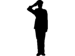 Sticker Custom Preview Image #102693 People Silhouettes Saluting