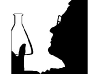 Sticker Custom Preview Image #102696 People Silhouettes Scientist