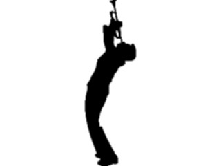 Sticker Custom Preview Image #102743 People Silhouettes Trumpet Player1