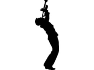 Sticker Custom Preview Image #102744 People Silhouettes Trumpet Player2