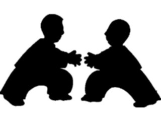 Sticker Custom Preview Image #102746 People Silhouettes Two Men